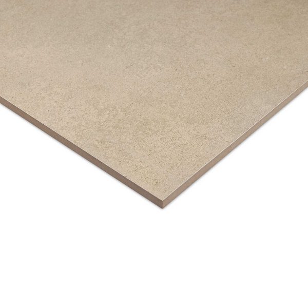 Artic Beige Brown 300x600 Matt Concrete Effect Porcelain Tile - Side Angle