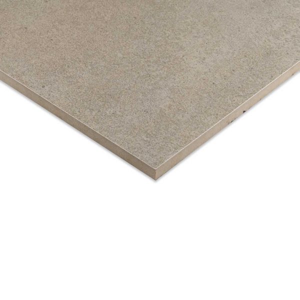Artic Tusk Brown 600x600 Matt Concrete Effect Porcelain Tile - Side Angle