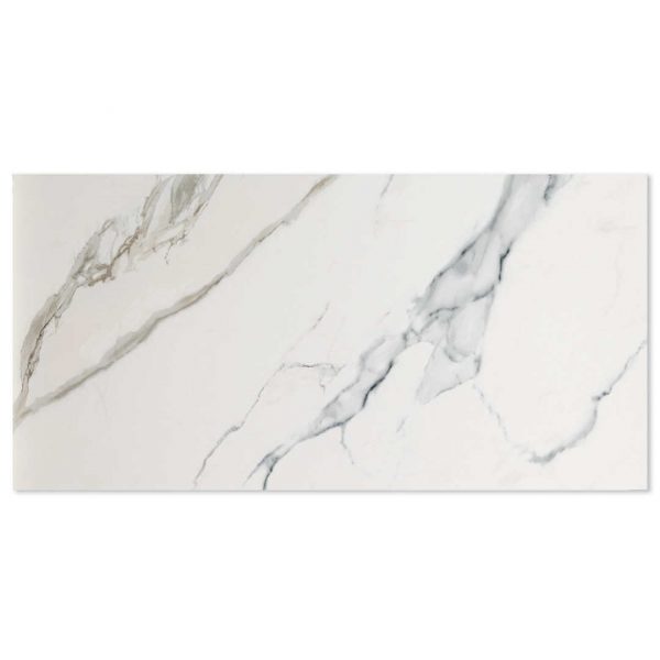 Satuario Blue 300x600 Polished Marble Effect Porcelain Tile - Main