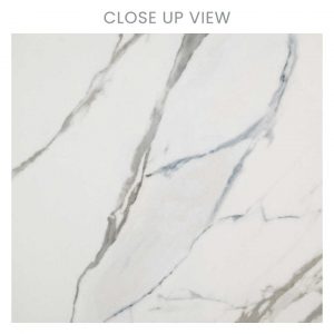 Satuario Blue 600X600 Matt Marble Effect Porcelain Tile Close Up