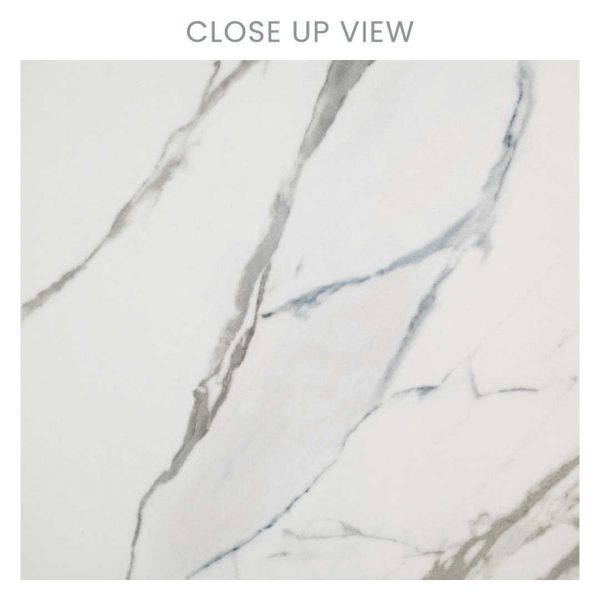 Satuario Blue 600X600 Matt Marble Effect Porcelain Tile - Close Up
