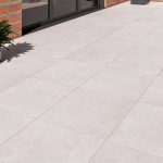 Stonedge Light Grey 800x800 Rough Matt Outdoor Tile - Render