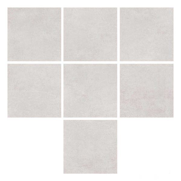 Stonedge Light Grey 800x800 Rough Matt Outdoor Tile - All Face