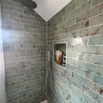 Brooklyn Aqua Green 75X300 Rustic Brick Effect Wall Tile - Real 2