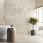 Quayside Taupe Brown 900x900 Anti Slip Concrete Effect Porcelain Tile - Render