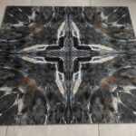 Fossil Azul Grey 600X600 Polished Marble Effect Porcelain Tile - Real