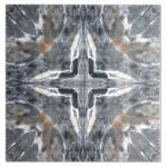 Fossil Azul Grey 600X600 Polished Marble Effect Porcelain Tile - All Face