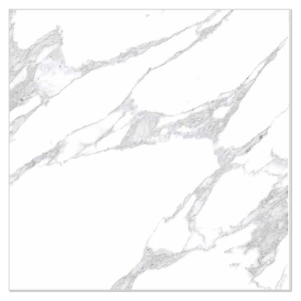 Antarctica White 600x600 Matt Marble Effect Porcelain Tile - Main