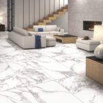 Antarctica White 600x600 Matt Marble Effect Porcelain Tile - Render