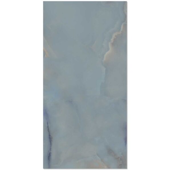 Horizon Sky Blue 600x1200 Polished Mable Effect Porcelain Tile - Main