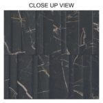 Opera Midnight Lux Black 400x1200 Matt Marble Effect Ceramic Tile - Close Up