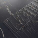 Opera Midnight Lux Black 400x1200 Matt Marble Effect Ceramic Tile - All Face