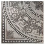 Roseton Whisper Pearl Grey 600x600 Matt Decor Ceramic Tile - Main