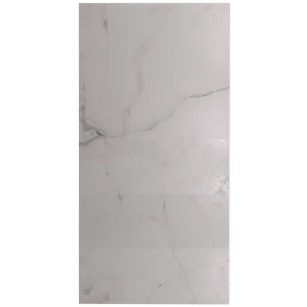 Iris White 600x1200 Polished Marble Effect Porcelain Tile Main