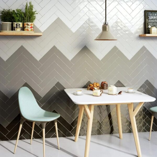 Landmade Perla Grey 75x300 Plain Ceramic Tile - Render