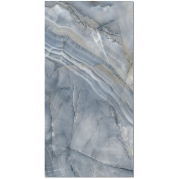 Glamour Smerato Blue 600x1200 Polished Marble Effect Porcelain Tile - Main