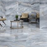 Glamour Smerato Blue 600x1200 Polished Marble Effect Porcelain Tile - Render