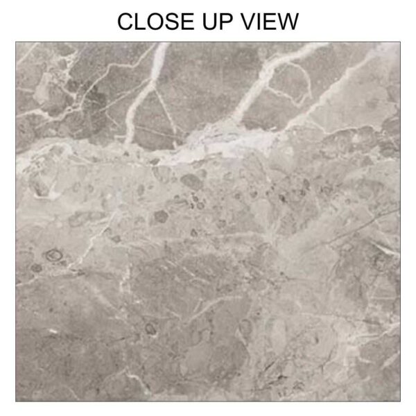 Motown Graphite Grey 250x700 Polished Stone Effect Ceramic Tile - Close Up