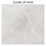 Motown White 250x700 Polished Stone Effect Ceramic Tile - Close Up