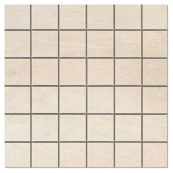 Weller White 300x300 Matt Mosaic Porcelain Tile - Main