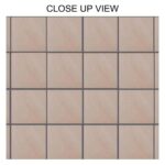 Weller Marfil Cream 300x300 Matt Mosaic Porcelain Tile - Close Up