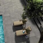 D Sign Sand Grey 800X800 Outdoor Tile - Render