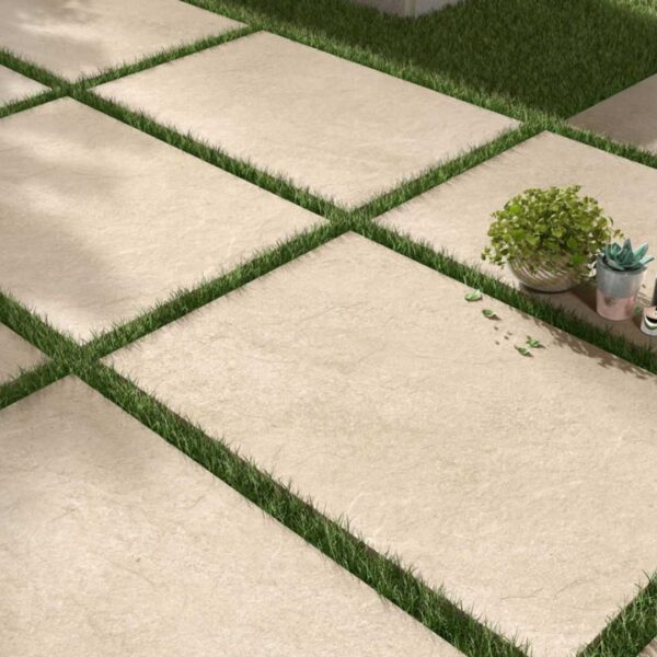 Hammerstone Beige 600X900 Outdoor Porcelain Tile - Render 2